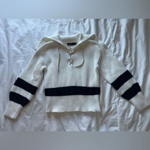 Polo Ralph Lauren knitted sweater white navy small